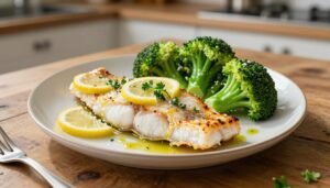 Easy Baked Fish with Garlic and Broccoli b2d7bde2 6537 430e b73c a5b0936e9acc